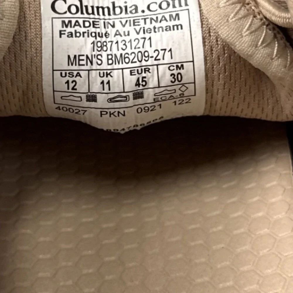Columbia Mens Bonehead PFG Fishing Shoes Size 12 Ancient Fossil Tan Mesh New